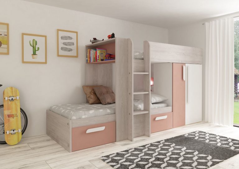 barca pink bunkbed 1220 p 2