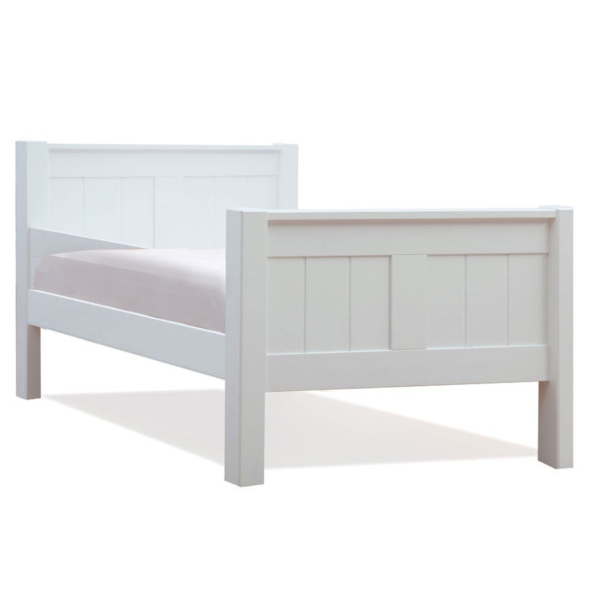 childrens white single bed