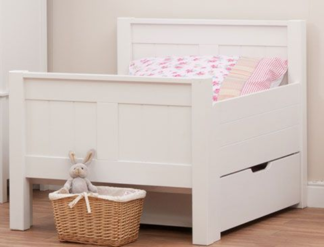 stompa classic kids white starter bed with mattress 26 p