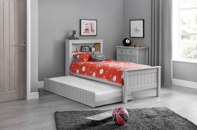 maine bookcase bed dove grey 1090 p