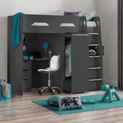 Pegasus High Sleeper Roomset Anthracite Blue