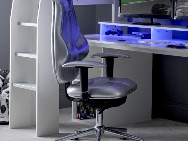 Bed with recliner shop and desk