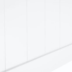 bella white bunk bed panel detail