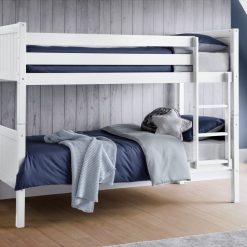 bella white bunk bed roomset