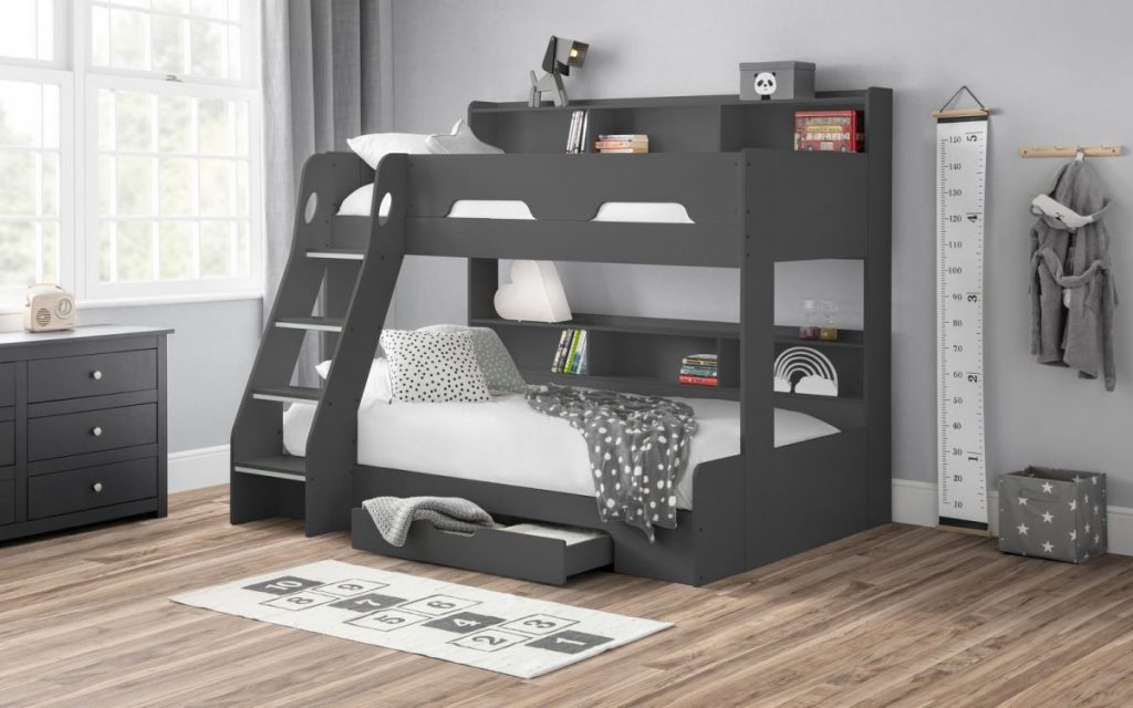 orion triple sleeper bed set open anthracite
