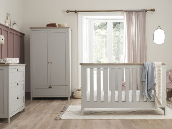 Verona 3 Piece Dove Grey and Oak Room Set Kids Beds UK