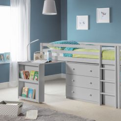 roxy sleepstation dove grey roomset wooden handles