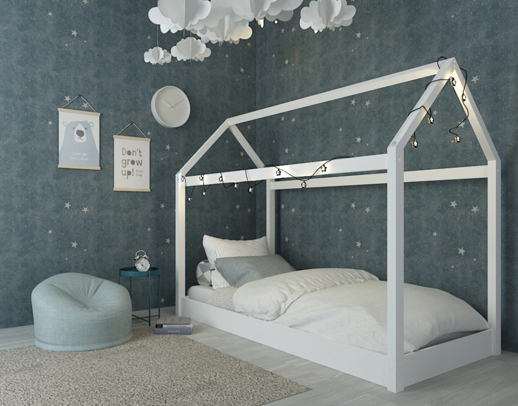 Hickory 3.0 Bed White LifeStyle