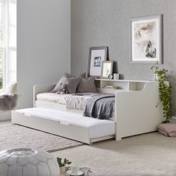 White day bed trundel part open original