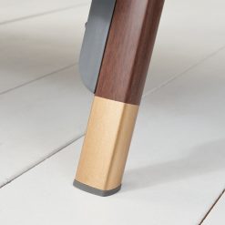 CoZee Luxe Bedside Crib Walnut Blush Hero 1 1