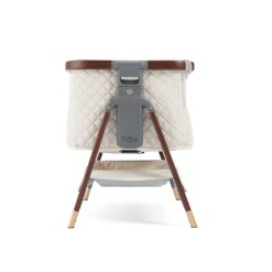 CoZee Luxe Bedside Crib Walnut Cream 5