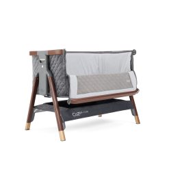 CoZee Luxe Bedside Crib Walnut Slate 2