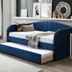 Fabric Day Bed Blue Open scaled