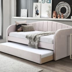 Fabric Day Bed Pink Open scaled
