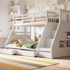 Lunar Triple Bunk Bed tz2 2(white)