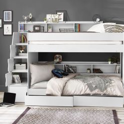 cam810 camelot staircase bunk all white roomset 1