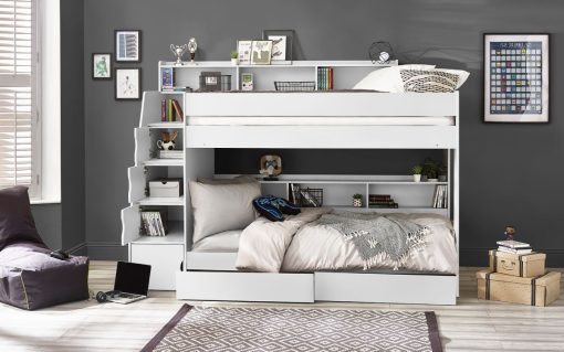 cam810 camelot staircase bunk all white roomset 1