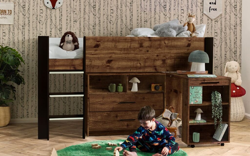 oti002 otis midsleeper urban rustic black roomset 1