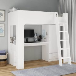flintshire furniture eden white high sleeper bed 800x708