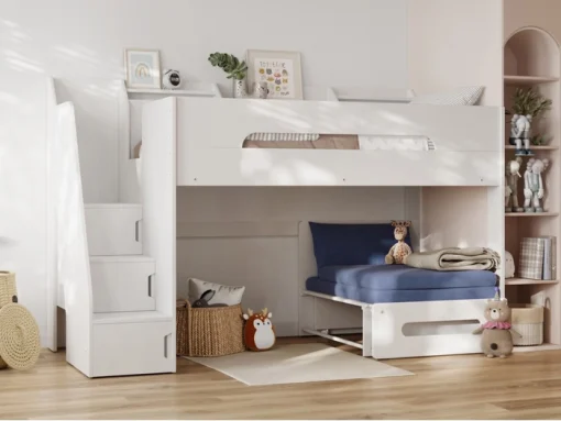 stepaside blue futon 1