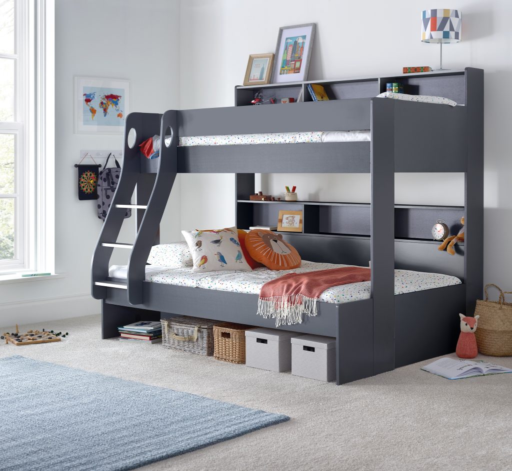 1 Triple sleeper Grey under bed storage