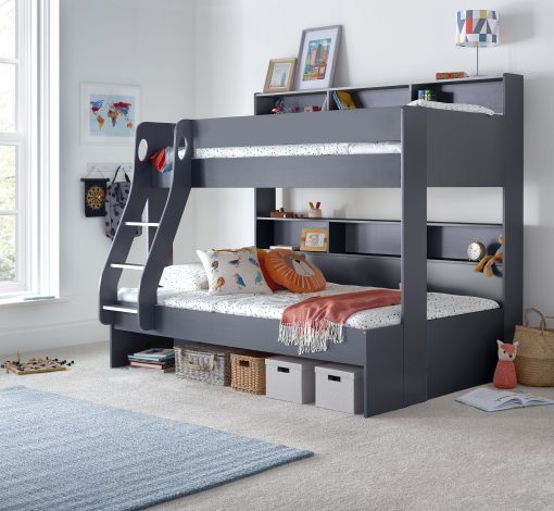 1 Triple sleeper Grey under bed storage