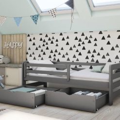 Noah starter bed with rail graphite 61057