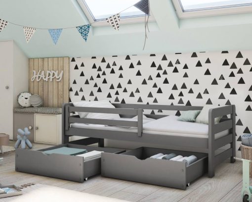 Noah starter bed with rail graphite 61057