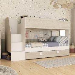 trasman kids easy bunkbed with staircase 03