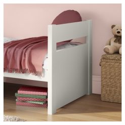 uno cabin bed frame only white crop footboard