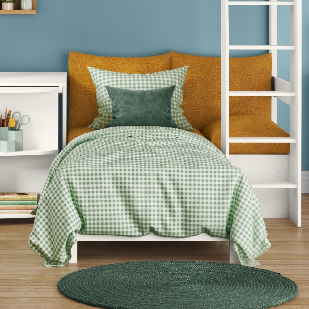 uno s high sleepers with new chair bed mustard with pull out desk close front view crop chair bed