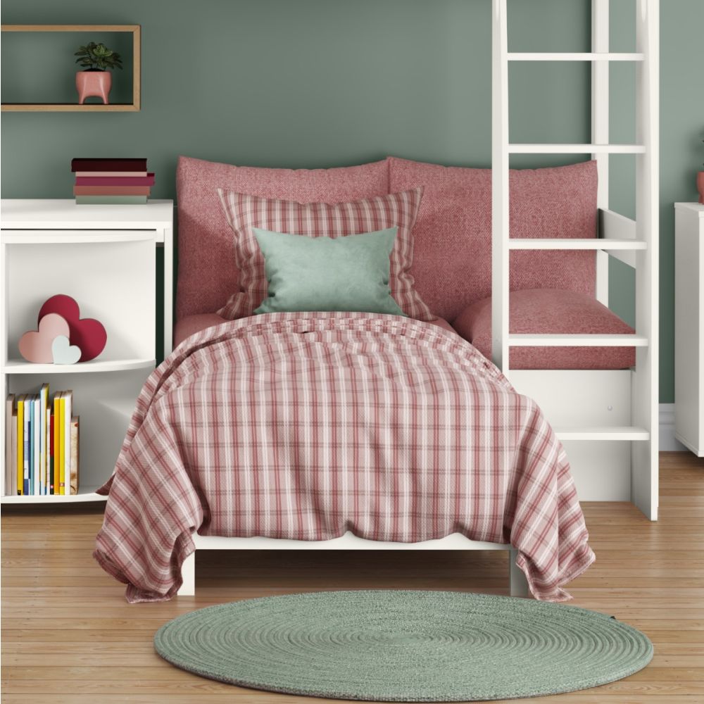 uno s high sleepers with new chair bed orchard pink with pull out desk close front view crop chair bed