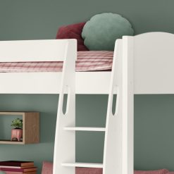 uno s high sleepers with new chair bed orchard pink with pull out desk side view crop ladder