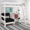 kids avenue estella white high sleeper bed 4 with black sofabed desk scaled