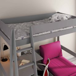 kids avenue estella grey high sleeper bed 1 with pink sofabed desk 02 scaled