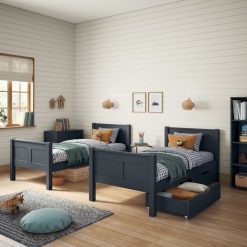 stompa arven blue bunk bed with pair drawers detached