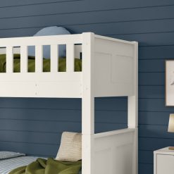 stompa arven white bunk bed with pair drawers heaadboard