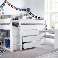 2 elsa midsleeper white desk drawers open original 1