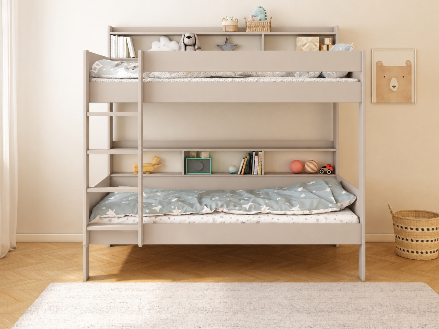 Haven Storage Bunk Bed in Cashmere (2)