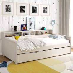 Haven Storage DayBed with trundle bed drawer in Cashmere (1)