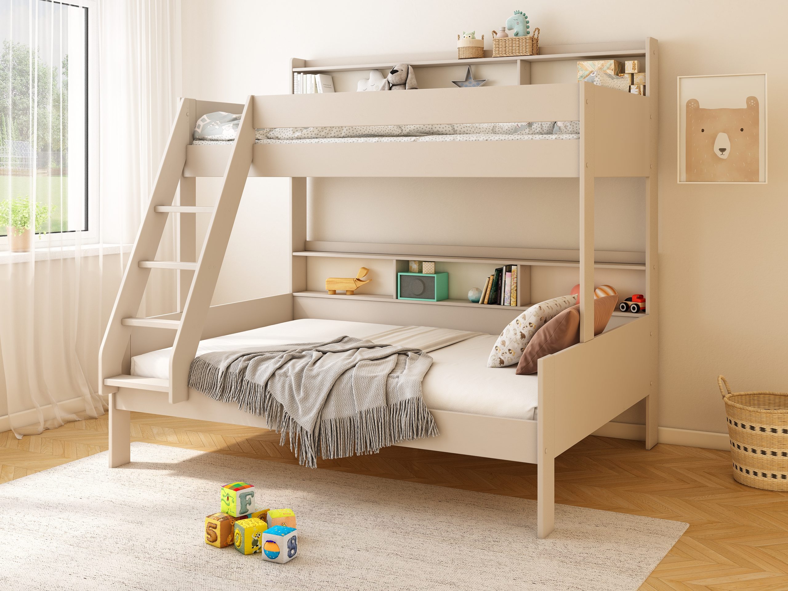 Haven Storage Family Bunk in Cashmere (1)