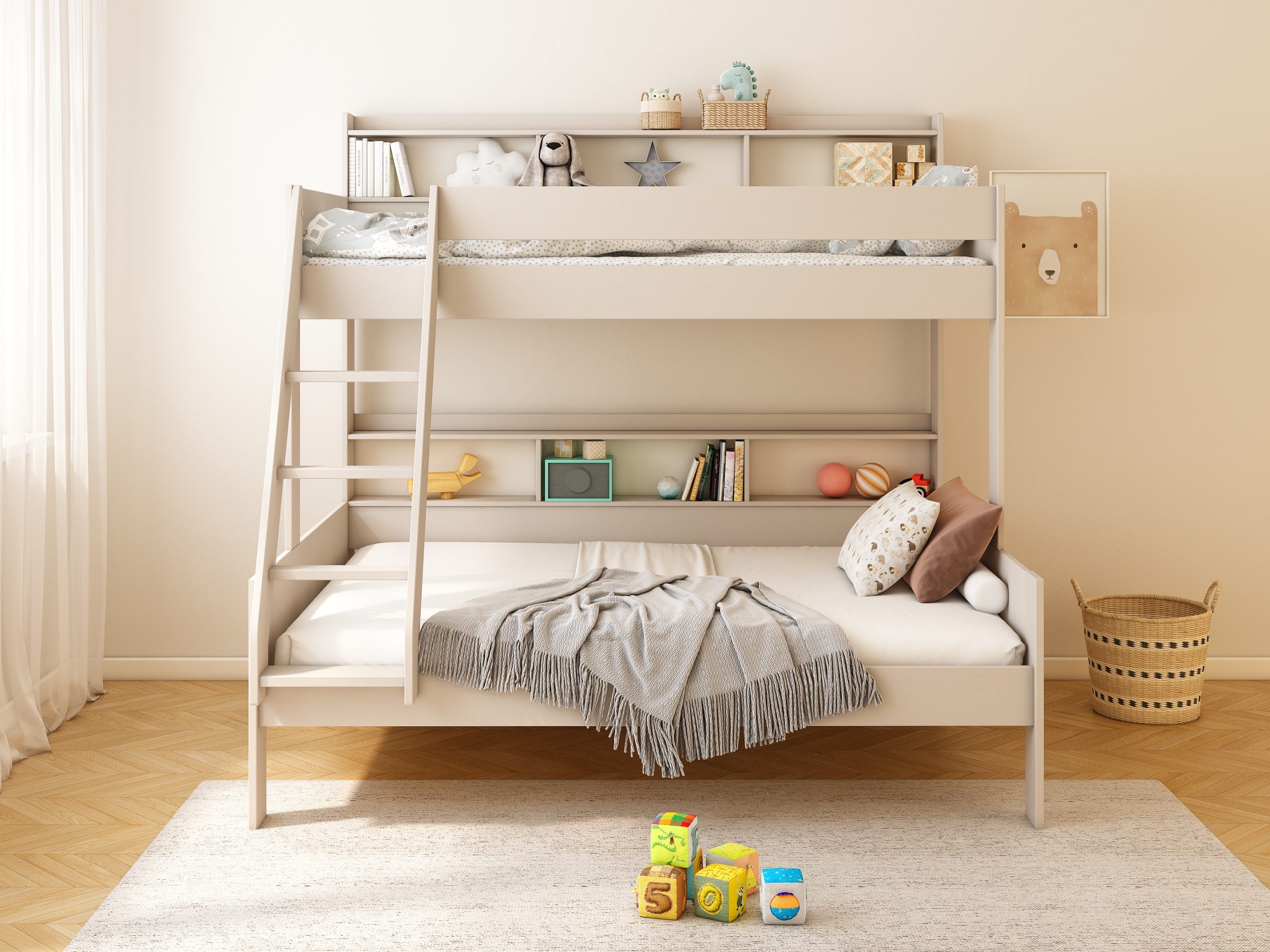 Haven Storage Family Bunk in Cashmere (2)