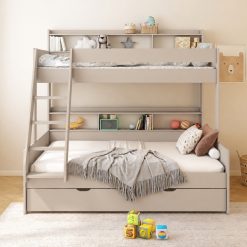 Haven Storage Family Bunk with trundle beddrawer in Cashmere (2)