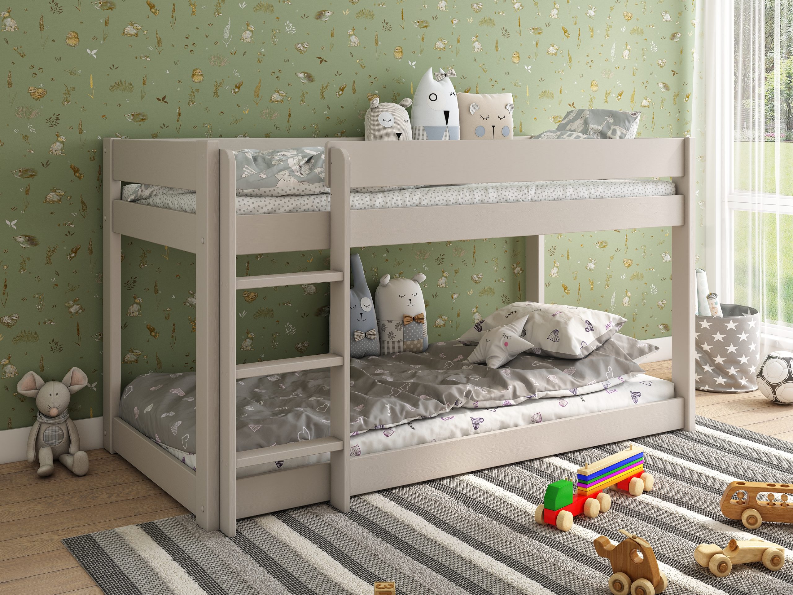 Milo Low Bunk in Cashmere (1)