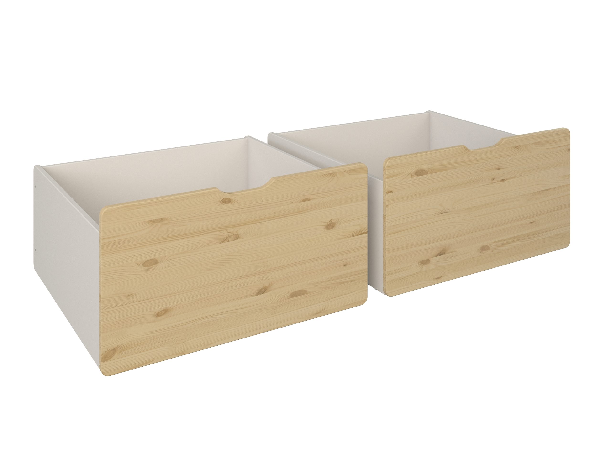 Scandi Toddler Cabin Bed with two storage drawers in Cashmere & Oak (6)