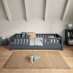 arven junior floor bed blue front