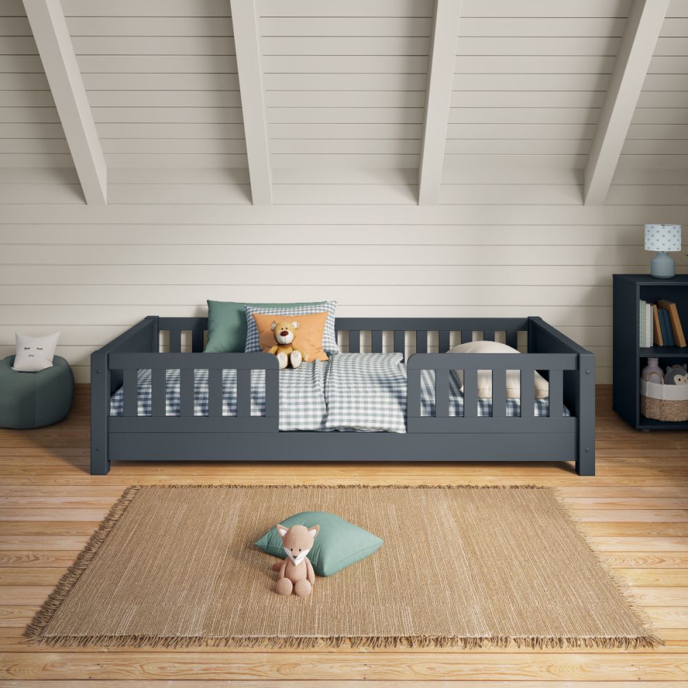 arven junior floor bed blue front