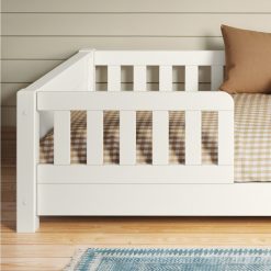 arven junior floor bed white detail front