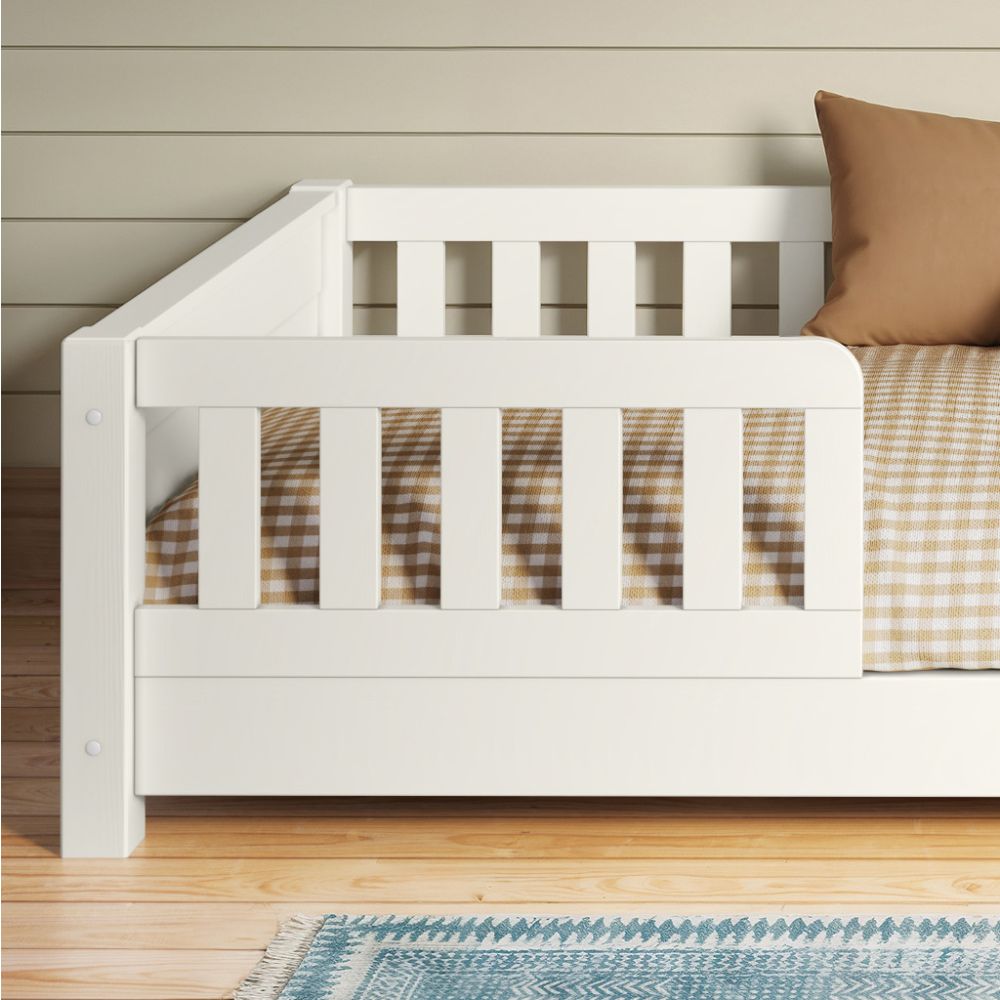 arven junior floor bed white detail front