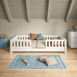 arven junior floor bed white front